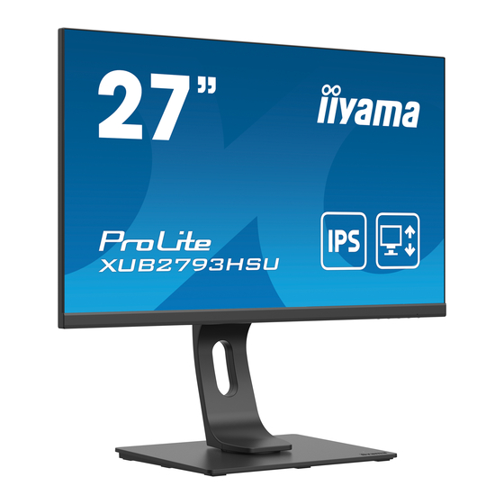 Iiyama ProLite XUB2793HSU User Manual