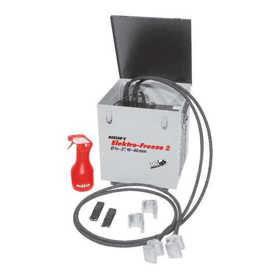 Roller Elektro-Freeze 2 Operating Instructions Manual
