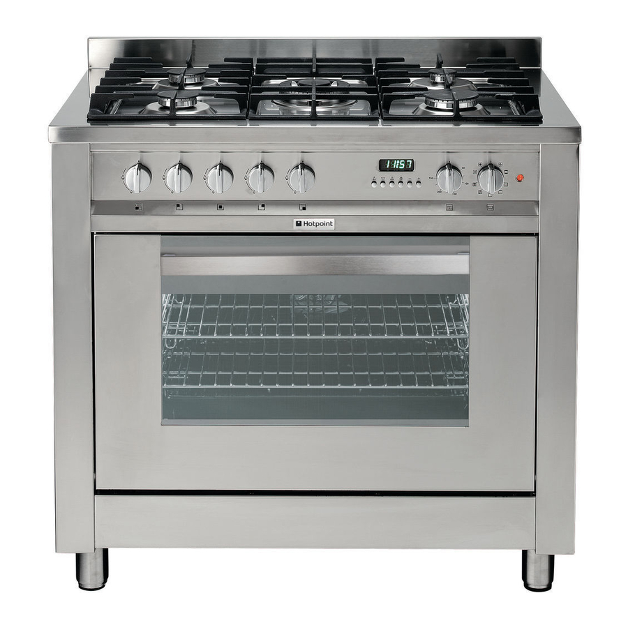 Hotpoint EG900X Instructions For Installation And Use Manual