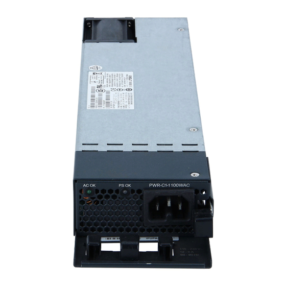Cisco PWR-C1-BLANK Installing