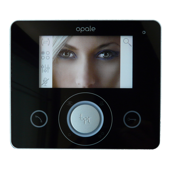 CAME BPT OPALE WIDE User Manual