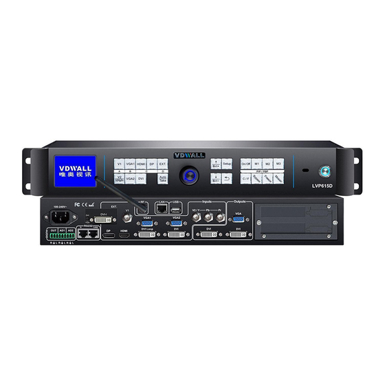 Vdwall LVP615D User Manual