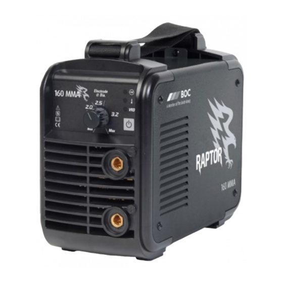 Linde BOC RAPTOR 140 MMA Operating Manual