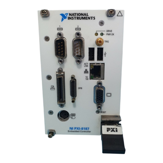 National Instruments PXI-8187 Manuals