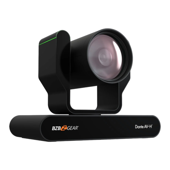 User Manuals: BZBGEAR BG-ADAMO-4KDA Tracking PTZ Camera