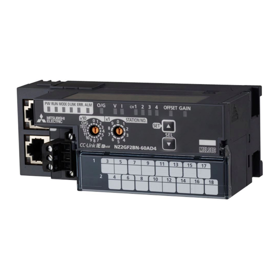 Mitsubishi Electric NZ2GF2B-60DA4 User Manual
