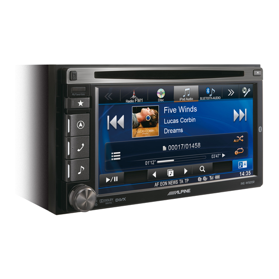 Alpine INE-W920R Quick Reference Manual