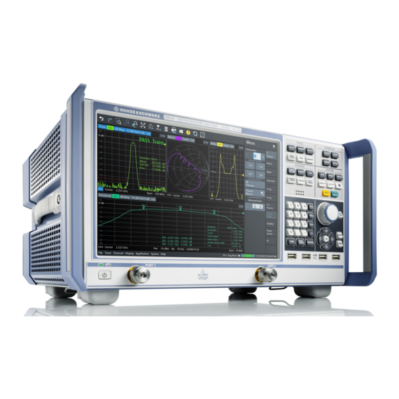 Rohde & Schwarz ZNB Getting Started