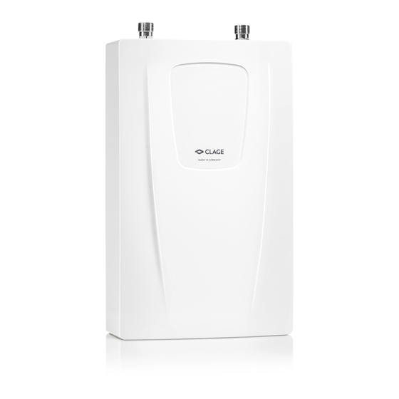 clage CDX 7-U Operating Instructions For The User