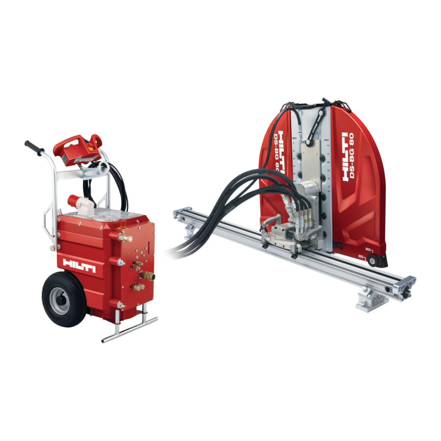 Hilti DD-750 HY Operating Instructions Manual