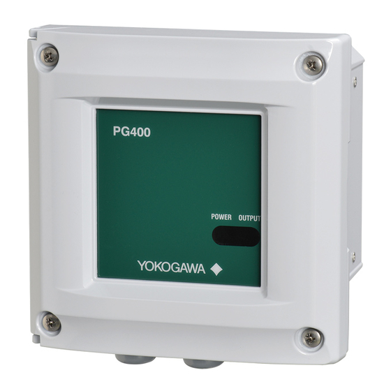 YOKOGAWA PG400 User Manual