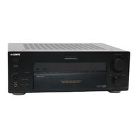 Sony STR-DB930 - Fm Stereo/fm-am Receiver Operating Instructions Manual