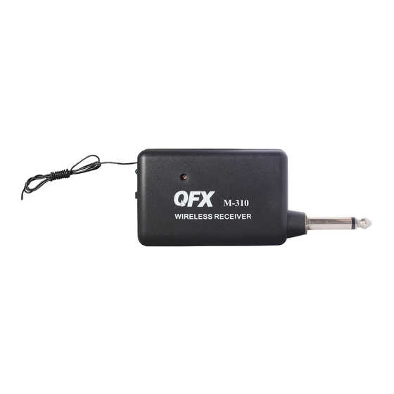 QFX M-310 Operating Instructions