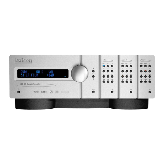 Lexicon MC-12 V3.0 - SERIAL COMMUNICATIONS PROTOCOL DEFINITION REV 1-5 Manual