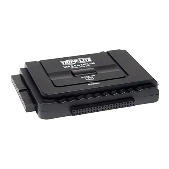 Tripp Lite U338-000 SATA Adapter Manuals