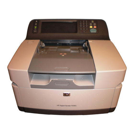 HP 9200c Digital Sender Getting Started Manual