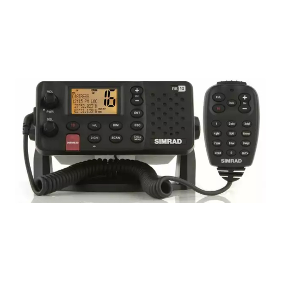 Simrad RS10E Manual