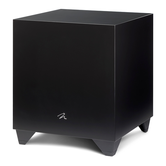 MartinLogan Dynamo 600X User Manual