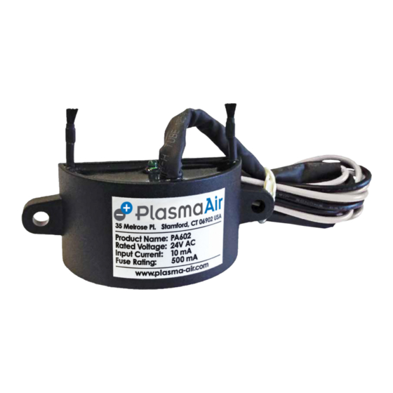 Plasma Air PA600 Series Installation, Operation & Maintenance Manual