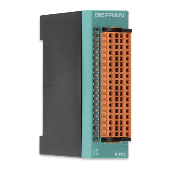 gefran R-TC8 Installation And Operation Manual