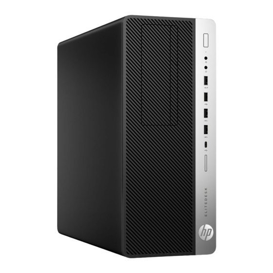 HP EliteDesk 800 G3 TWR Hardware Reference Manual