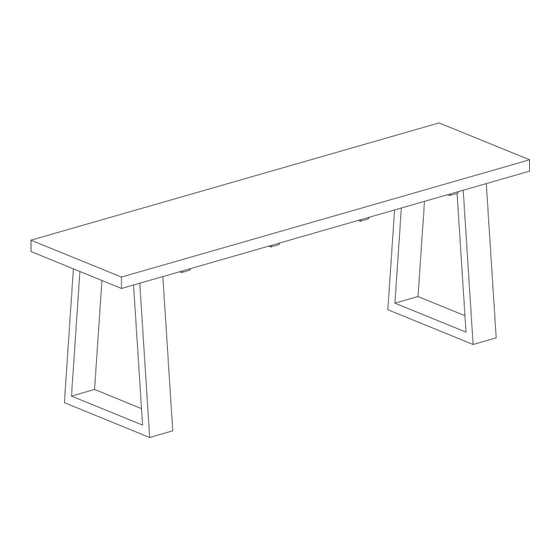 Dunelm JACKSON DINING BENCH Instructions Manual
