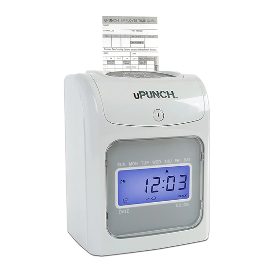 uPunch HN3000 Product Manual