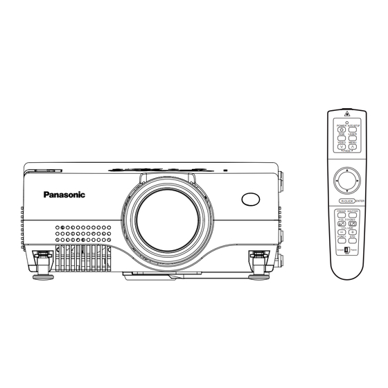 User Manuals: Panasonic PT-L735E Projector Lamp