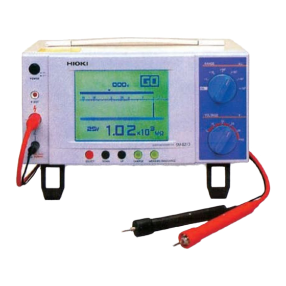 Hioki SM-8213 Instruction Manual