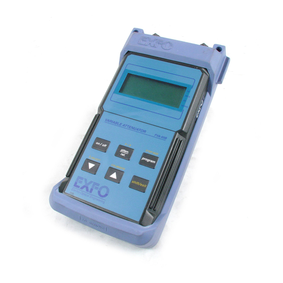 EXFO FVA-60B User Manual