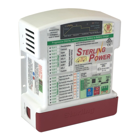 Sterling Power Pro Batt Ultra BB1230 User Manual