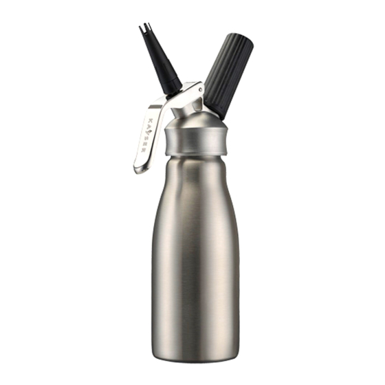 KAYSER WHIPcreamer INOX Operating Instructions Manual