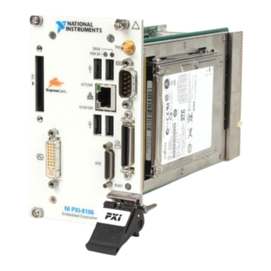 National Instruments NI PXI-8106 User Manual