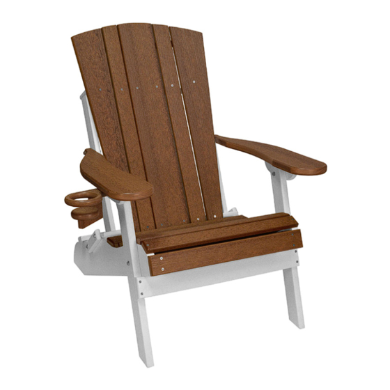 ECCB OUTDOOR Outer Banks Adirondack Chair Assembly Instructions