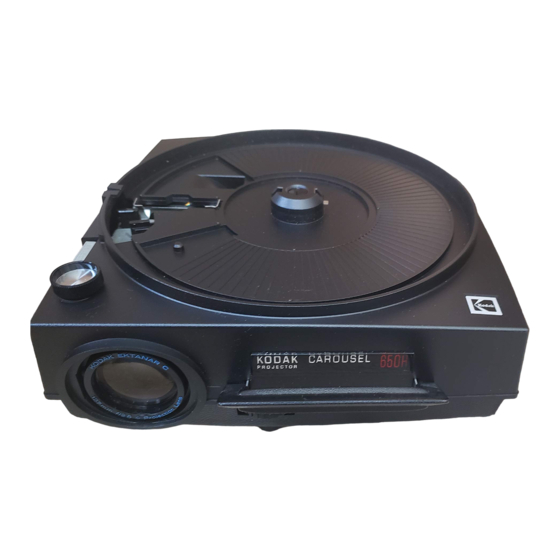 Kodak Carousel 650H Manual