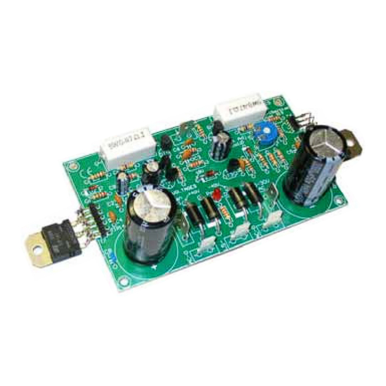 Velleman-Kit K8060 Assembly Manual