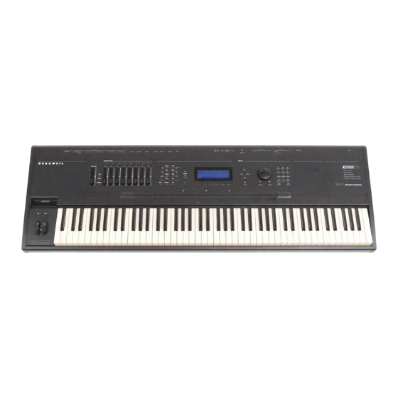 Kurzweil K2500 - PERFORMANCE GUIDE REV F PART NUMBER 910252 CHAP 13 Specifications