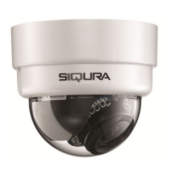 Siqura IFD820V1IR Indoor Dome Camera Manuals