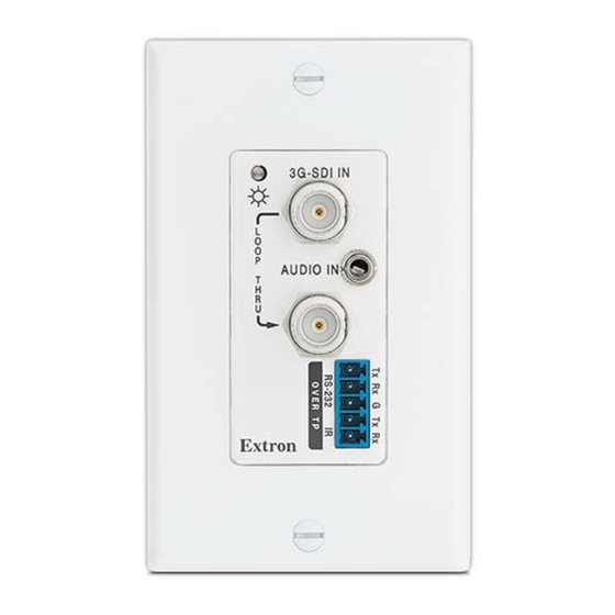 Extron electronics DTP T 3G-SDI 230 D Setup Manual