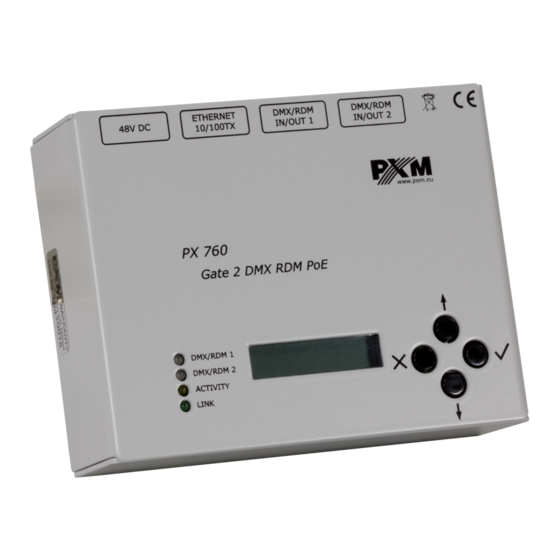 PXM PX760 User Manual