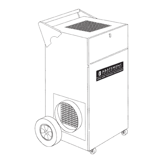 Abatement Technologies HEPA-AIRE PAS1200 Manuals