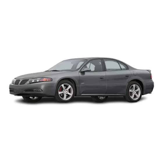 Pontiac 2005 Bonneville Owner's Manual