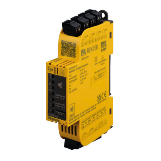 Bender LINETRAXX SmartDetect RCMS410 Quick Start Manual