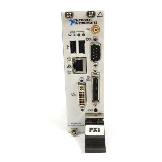 National Instruments PXI-8101 User Manual