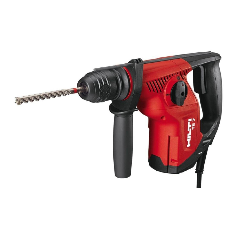 Hilti TE 7 Manual