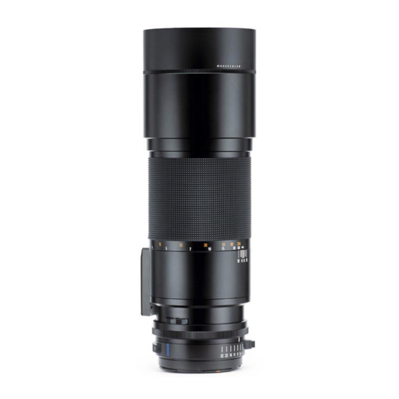 Hasselblad TELE-TESSAR FE 4/350 Specification Sheet
