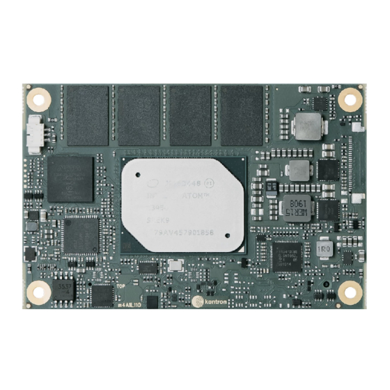 Kontron COMe-mAL10 Manuals