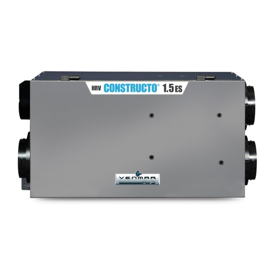 Venmar AVS HRV CONSTRUCTO 1.5ES Installer Manual