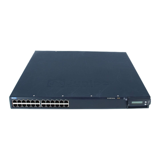 Juniper EX Series Quick Start Manual