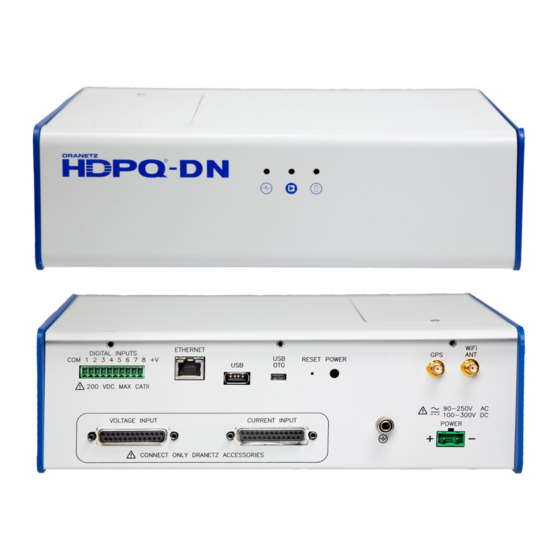 Dranetz HDPQ-DN-MZP Quick Reference Manual